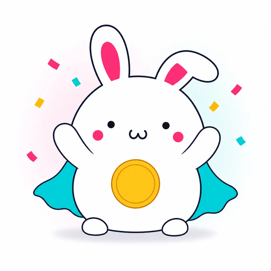 コインをおなかに抱えるリリリ